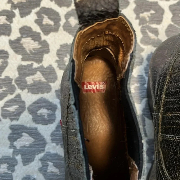 NWOT LEVIS Metallic Leather Western Cowboy Boot, Size 8.5 - Picture 9 of 10